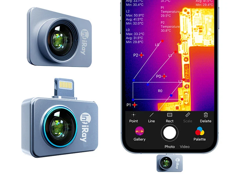 01 infiray p2 pro thermal imaging camera for smartphone