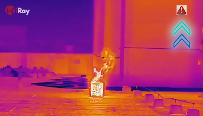 thermal imaging can give early warning of fire point