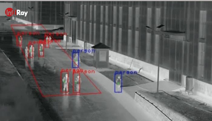 thermal security camera can mark objects captured at the marking place