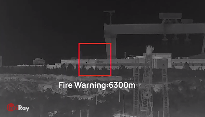 thermal imaging detects and alarms fires from a distance